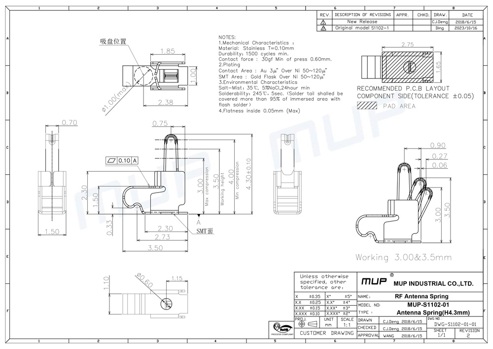 S1102-01规格图 RF弹片3.5X1.5X4.3半金镍3u.jpg