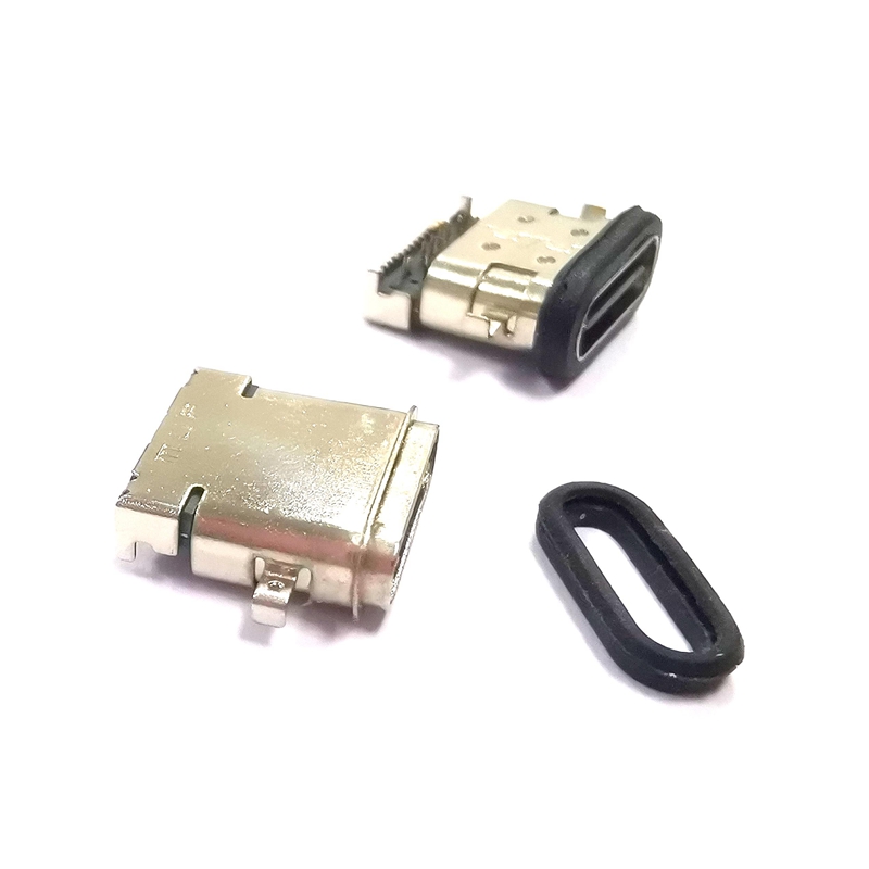 MUP type C  3.1 24pin IPX7 Waterproof connector USB C Connector 沉板型防水卡座连接器  