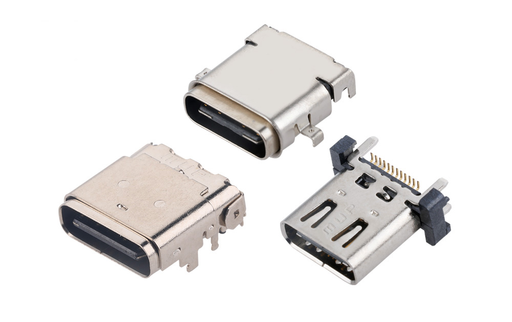 深圳MUP 3.0/3.1  6P/12P/14P/16P/24P板上沉板立式公母头独特外壳设计USB type-c connector 防水连接器