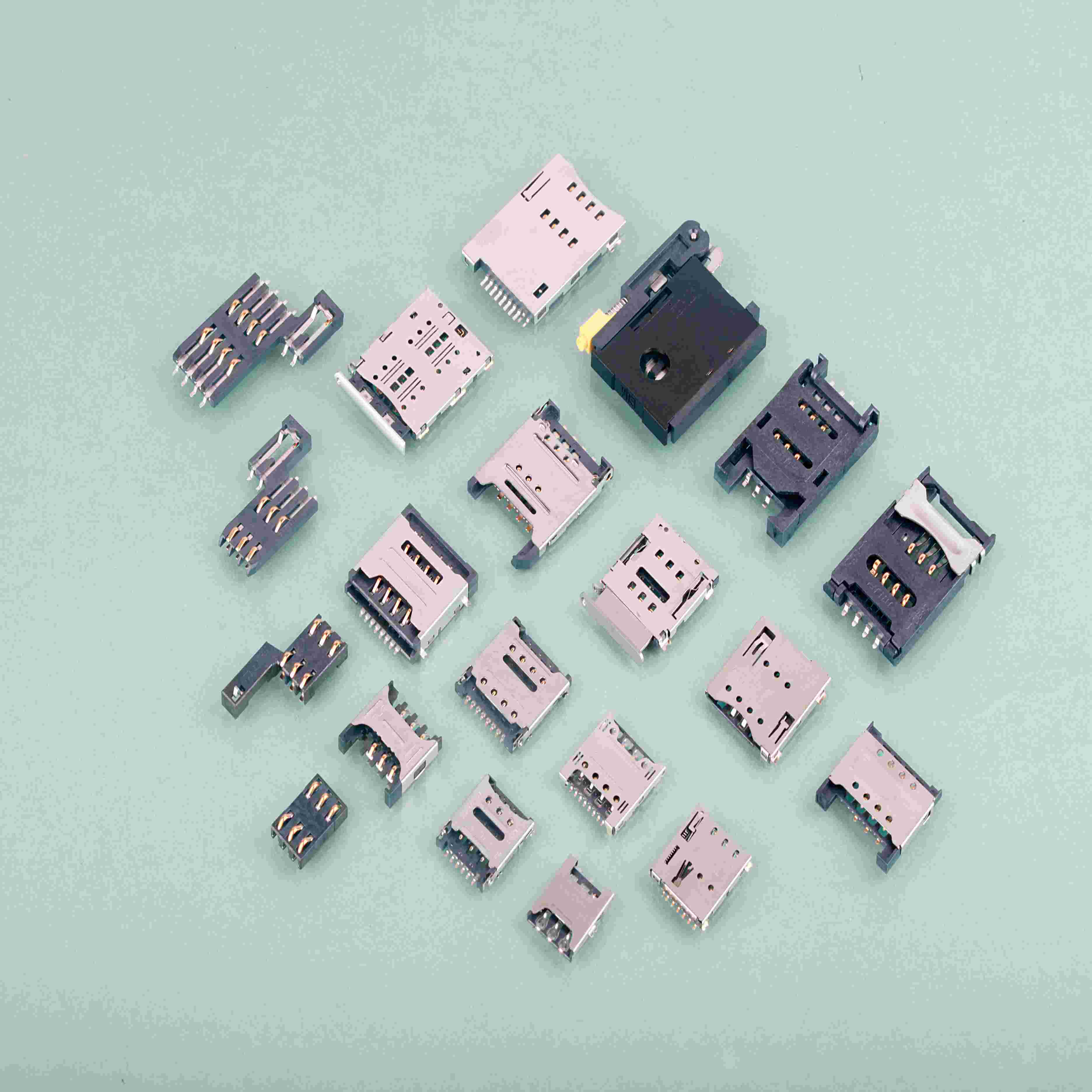 MUP Micro Nano  Push 掀盖 自弹卡槽SIM卡座连接器工厂价格 