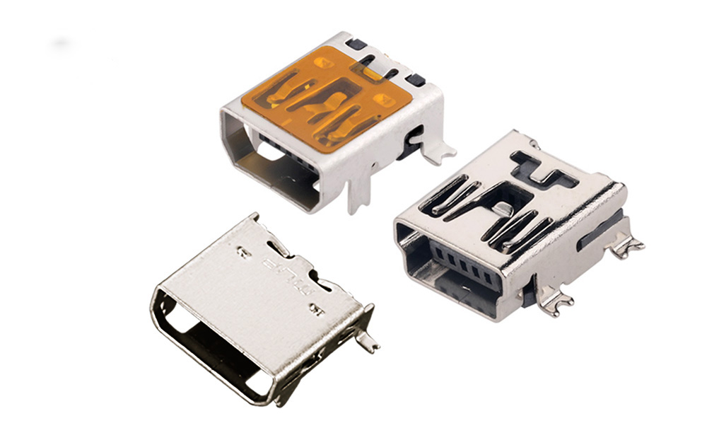 USB 充电卡座 座子连接器 Micro-USB 插座连接器厂家